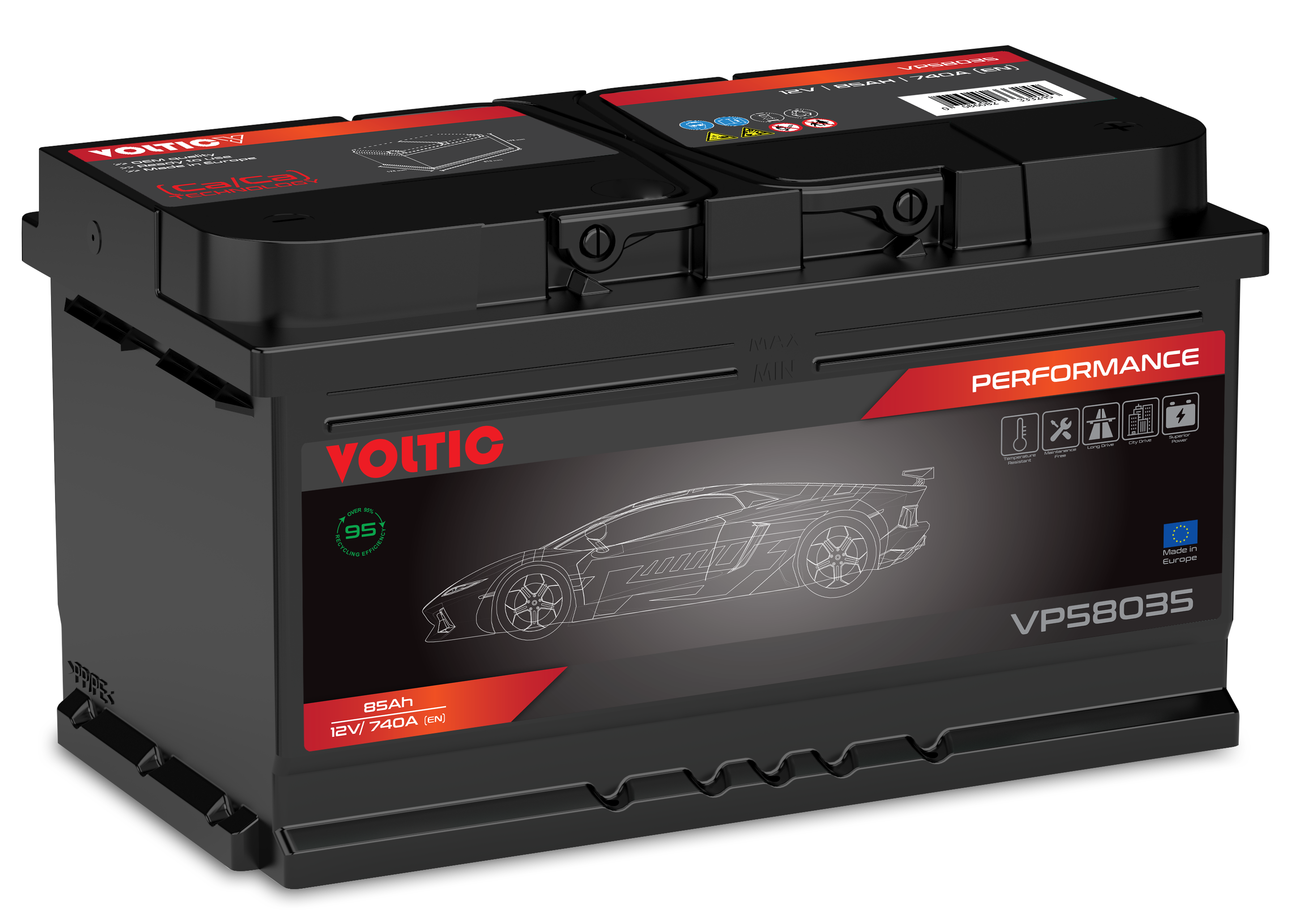 Voltic VP58035 Perfomance 85Ah Autobatterie 580 406 074