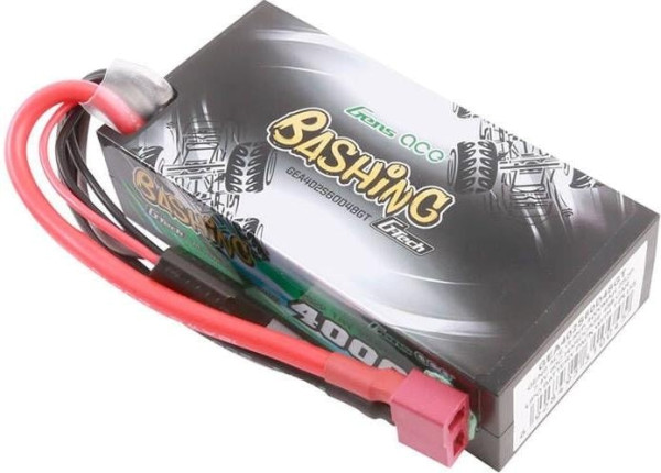 Gens ace 4000mAh 7,4 V 60C 2S2P G-Tech HardCase 48# Auto Lipo Akkupack mit T-Stecker GEA402S60D48GT