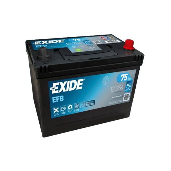 Exide EL754 EFB Autobatterie 75Ah 572 501 076
