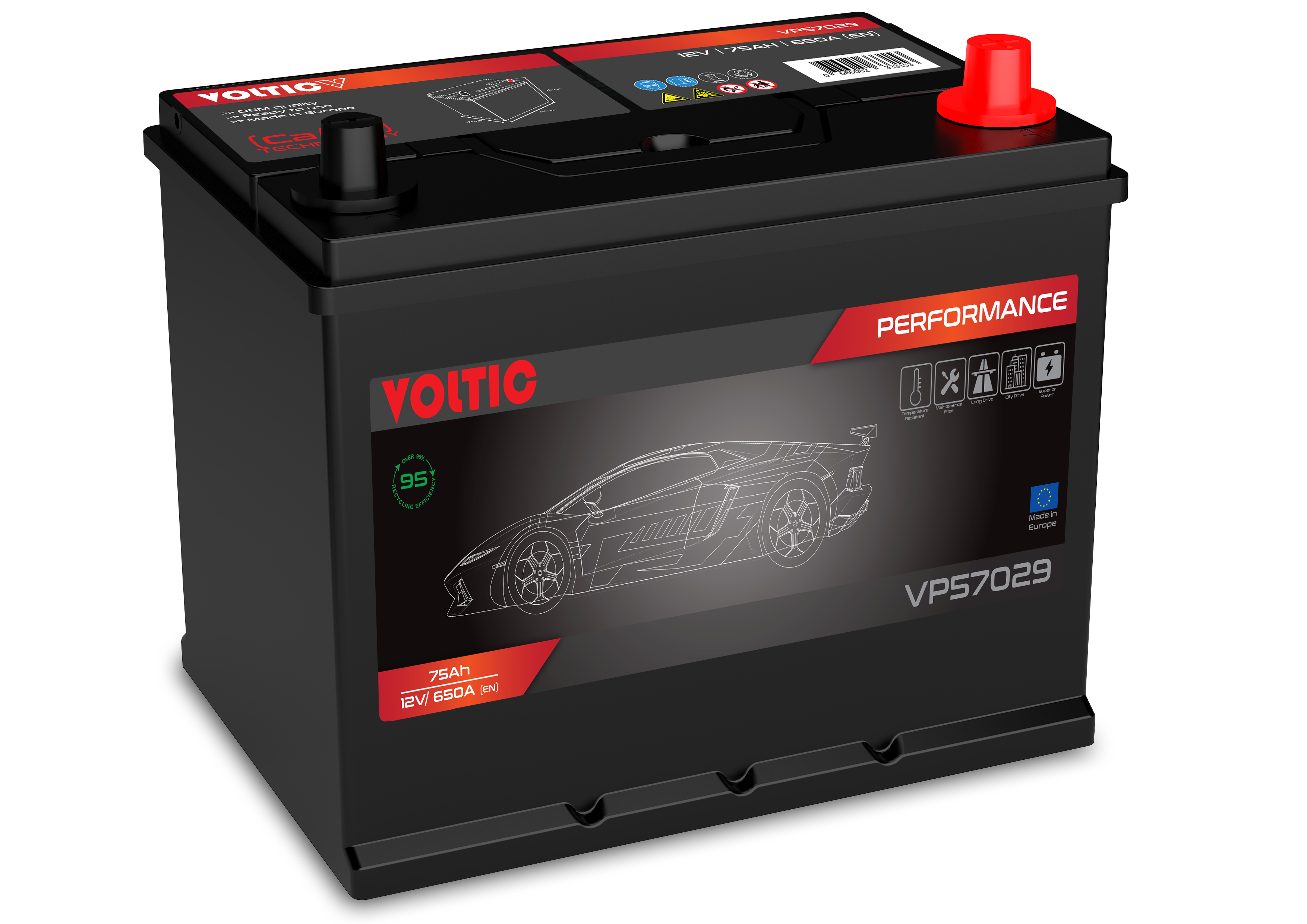 Voltic VP57029 Perfomance 75Ah Autobatterie 570 412 063
