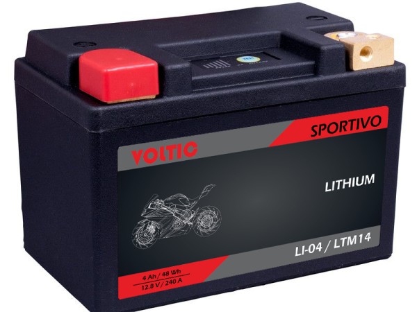Voltic Sportivo Lithium YTZ14S Motorradbatterie LI-04 (DIN 51101)