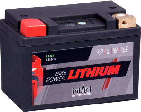 Intact LI-04 Bike-Power Lithium 4Ah Motorradbatterie LTM14