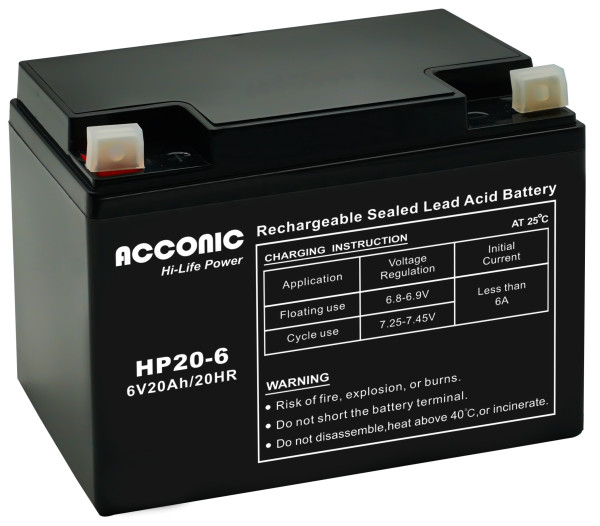 Acconic HP20-6 Hi-Life Power AGM 6V 20Ah Bleiakku