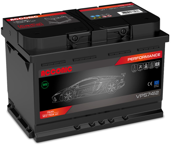 ACCONIC VP57412 Performance 75Ah Autobatterie 574 012 068