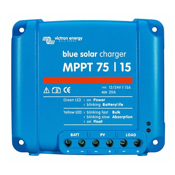Victron Energy BlueSolar 75/15 MPPT Solar-Laderegler 15 A 12V/24V