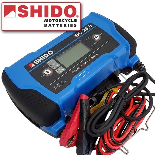 Shido DC 25.0 Batterie Ladegerät 12/24V 25A - alle Batterietypen