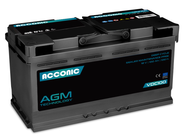 ACCONIC VDC100 Deep Cycle AGM 100Ah Batterie