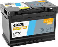 Exide EA770 Premium Carbon Boost 77Ah Autobatterie 577 400 078