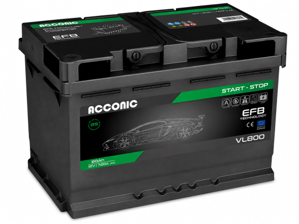 ACCONIC VL800 START-STOP EFB 80Ah Autobatterie 580 500 080