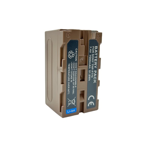 Acconic Akku mit USB-C Input für Sony NP-F750 F330 F530 F550 F930 F920 PTC