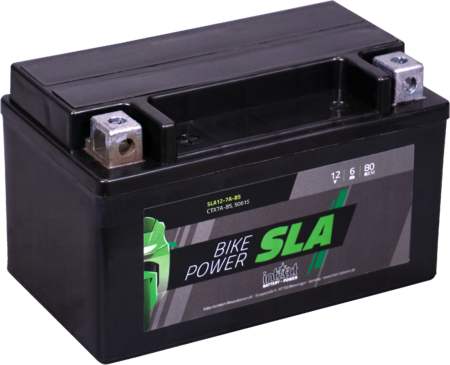 Intact SLA12-7A-BS Bike-Power SLA 6Ah Motorradbatterie (DIN 50615) YTX7A-BS