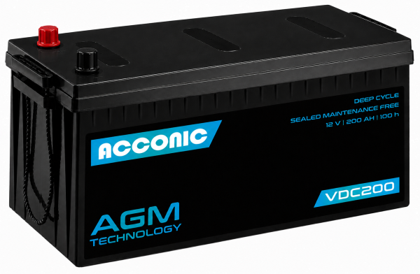 ACCONIC VDC200 Deep Cycle AGM 200Ah Batterie