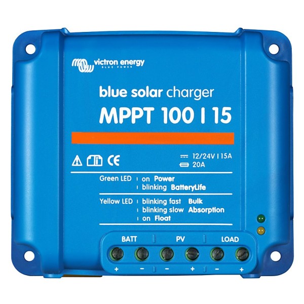 Victron Energy BlueSolar 100/15 MPPT Solar-Laderegler 15A 12V/24V
