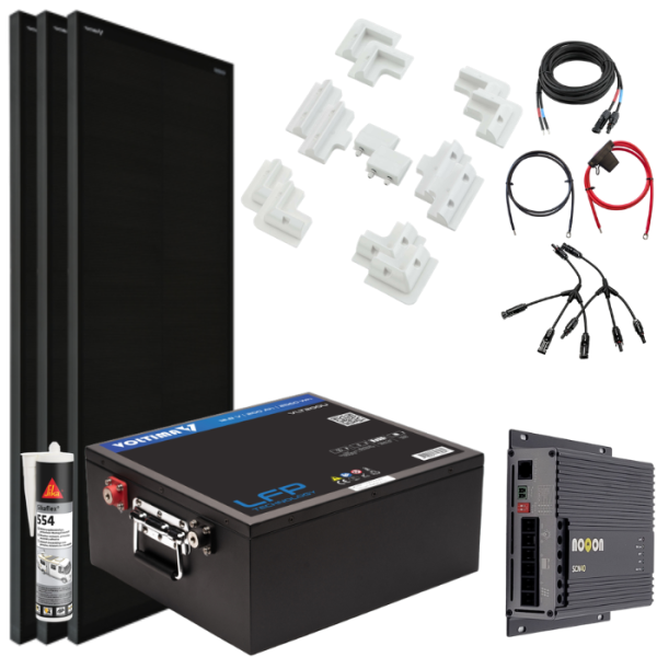 Wohnmobil Solar-Set LARGE - mit Lithium Batterie