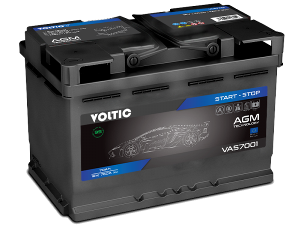 VOLTIC VA57001 START-STOP AGM 70Ah Autobatterie 570 901 076