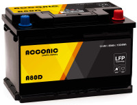 Acconic A80D LiFePO4 12V Lithium Versorgungsbatterie 80Ah DIN
