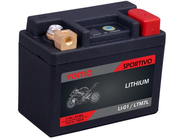 Voltic Sportivo Lithium YTZ7S Motorradbatterie LI-01 (DIN 50616)