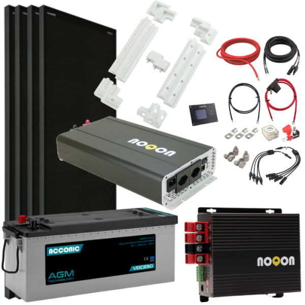 Wohnmobil Komplett-Set LARGE - mit AGM Batterie