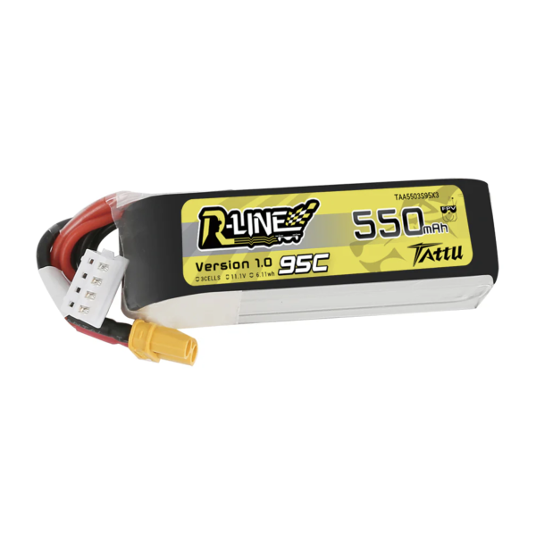 Tattu 550mAh 11.1V 95C 3S1P R-Line Lipo Batterie mit XT30 Stecker TAA5503S95XT3