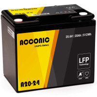 Acconic A20-24 LiFePO4 24V Lithium Versorgungsbatterie 20Ah