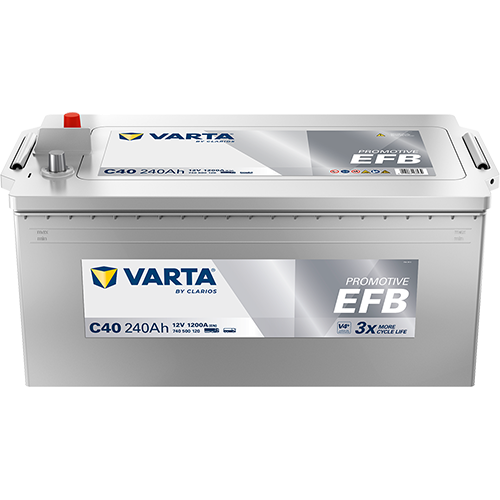 VARTA C40 ProMotive EFB 740 500 120 LKW-Batterie 240Ah