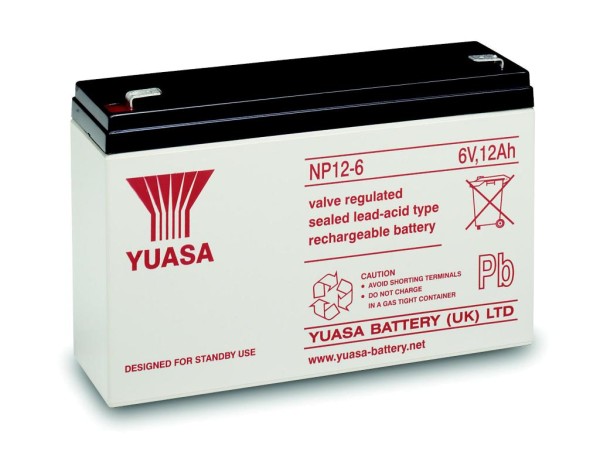 Yuasa NP12-6 6V 12Ah USV-Batterie