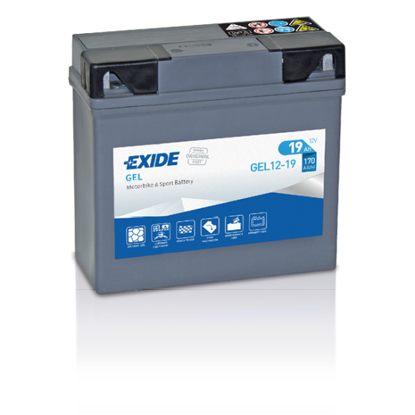 Exide G19 Bike Gel 19Ah Motorradbatterie (DIN 51913)