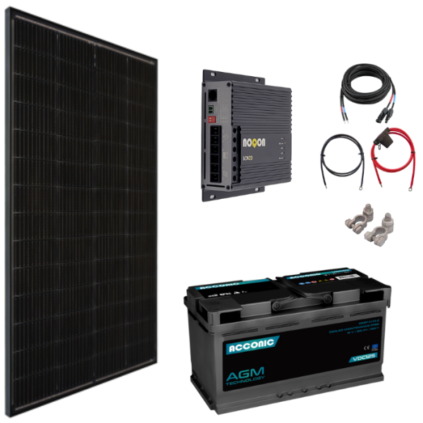 Solaranlage Basic-Set MEDIUM - mit AGM Batterie