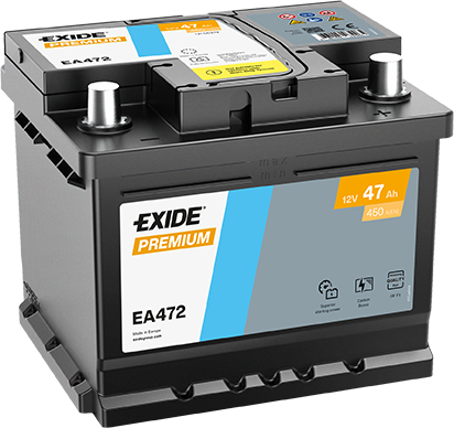 Exide EA472 Premium Carbon Boost 47Ah Autobatterie 552 401 052