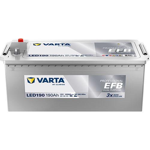 Varta LED190 Professional EFB 190AH Batterie
