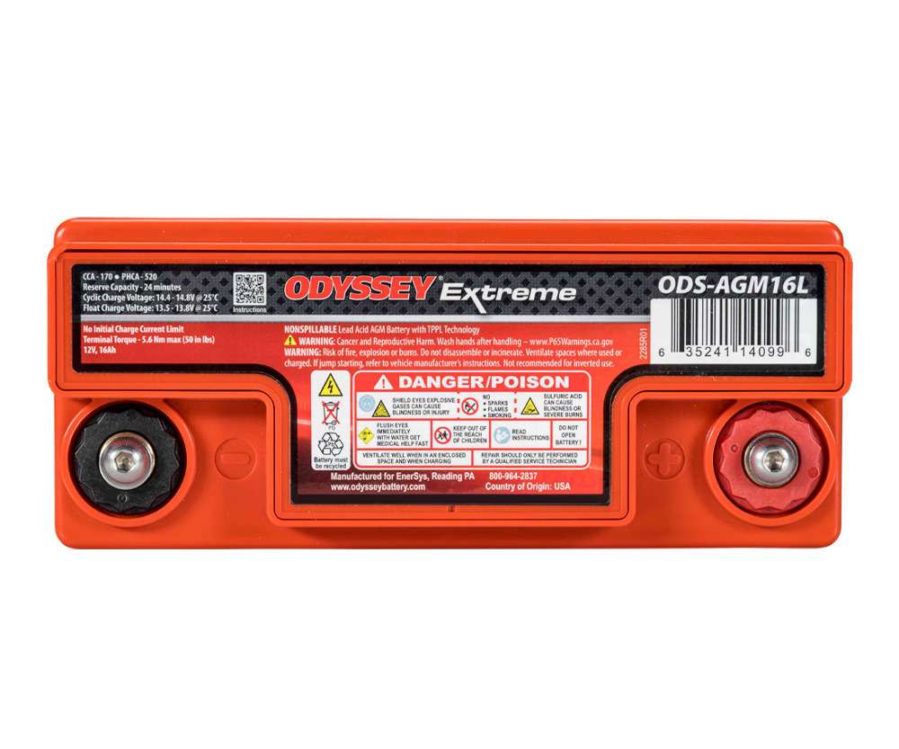 Hawker PC680 EnerSys Odyssey 16Ah Motorradbatterie (DIN 51913