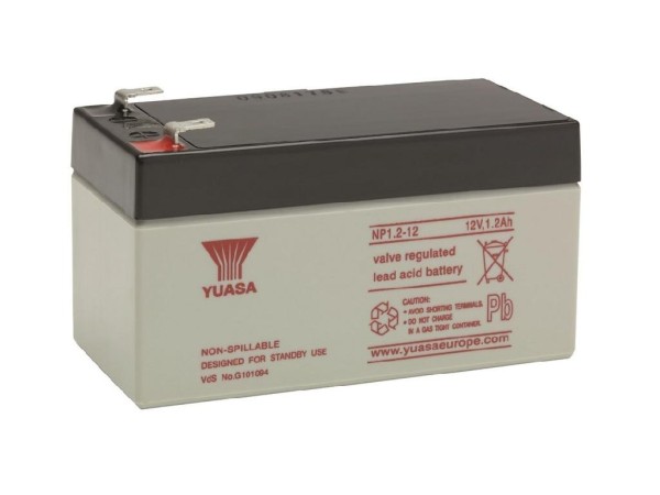 Yuasa NP1.2-12 12V 1.2Ah USV-Batterie