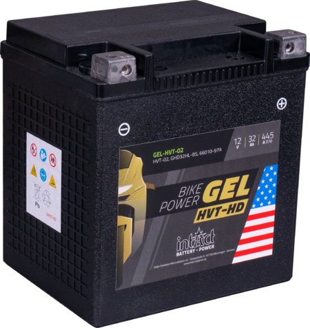 Intact GEL-HVT-02 Bike-Power Gel 32Ah Motorradbatterie GHD32HL-BS