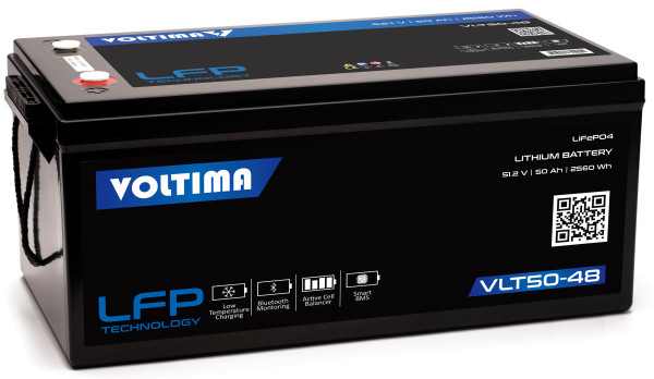 VOLTIMA VLT50 48V LiFePO4 Lithium Versorgungsbatterie 50Ah mit App