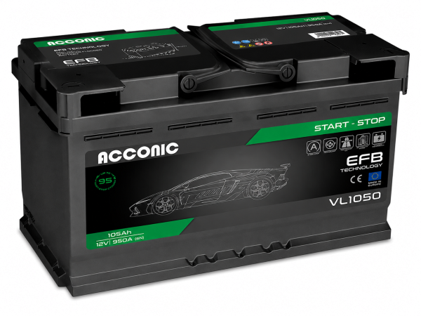 ACCONIC VL1050 START-STOP EFB 105Ah Autobatterie 605 500 095