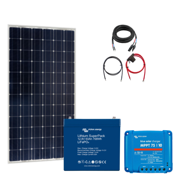 Victron Solaranlage Basic-Set EXTRA SMALL - mit Lithium Batterie