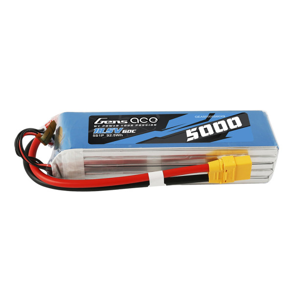 Gens ace 5000mAh 18.5 V 60C 5S1P Lipo Batterie mit XT90 Stecker GEA50005S60X9