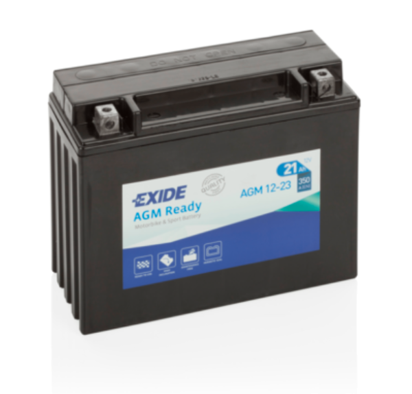 Exide AGM Ready AGM12-23 YTX24HL-BS Motorradbatterie 21Ah (DIN 82400)