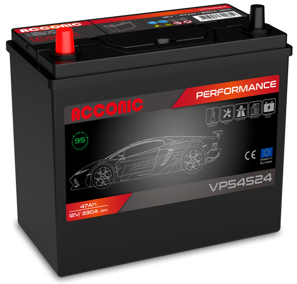 ACCONIC VP54524 Performance 47Ah Autobatterie 545 158 033