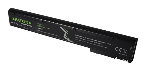 Premium Akku f. HP 8560W Elitebook 8560w 8560w Mobile Workstation 8760w 8760w von Patona