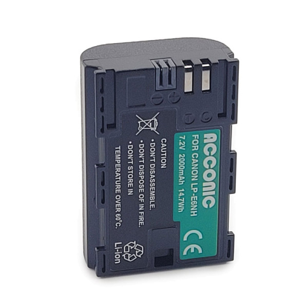 Acconic Photon Series LP-E6NH Ersatz Akku für LP-E6NH für Canon EOS