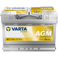 Varta A7 Dynamic AGM (E39) 570 901 076 Autobatterie 70Ah (Silver Dynamic)