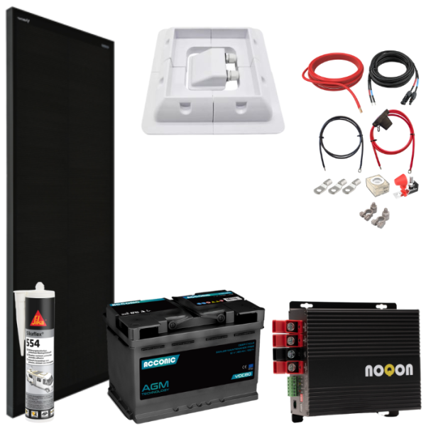 Wohnmobil Ladebooster-Set SMALL - mit AGM Batterie