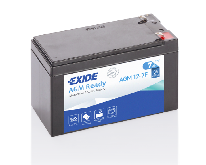 Exide AGM Ready AGM12-7F Motorradbatterie 7Ah