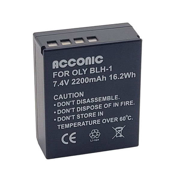 Acconic Photon Series BLH-1 Ersatz Akku für Olympus BLH-1 OM-D EM-1 Mark 2 EM-1 Mark II