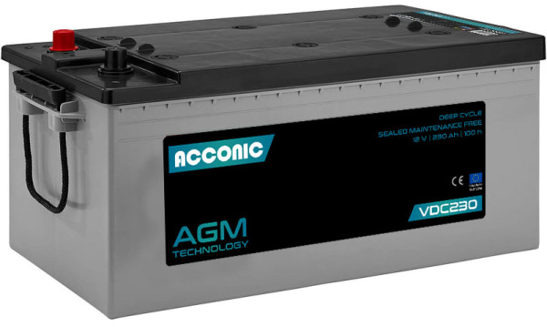 ACCONIC VDC230 Deep Cycle AGM 230Ah Batterie