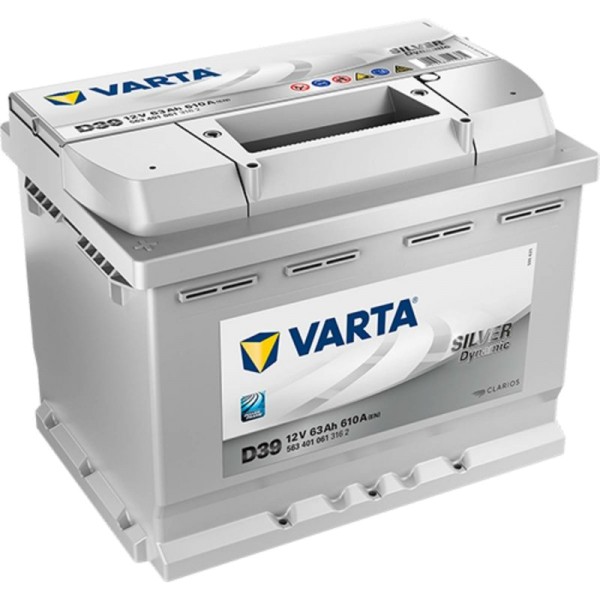  Varta D39 Silver Dynamic 563 401 061 Autobatterie 63Ah 