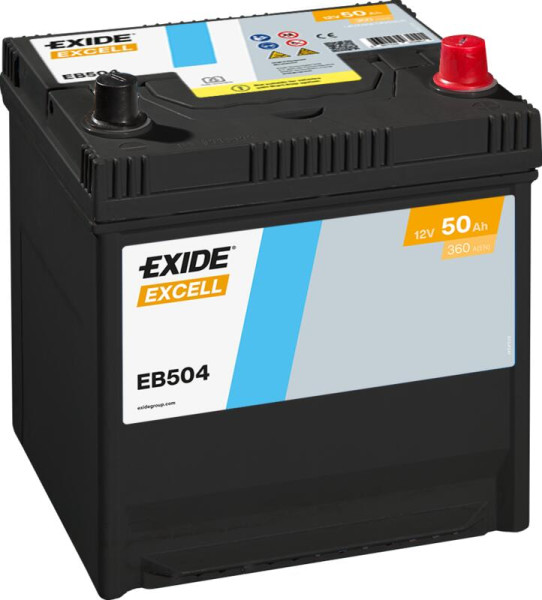Exide EB504 Excell 50Ah Autobatterie