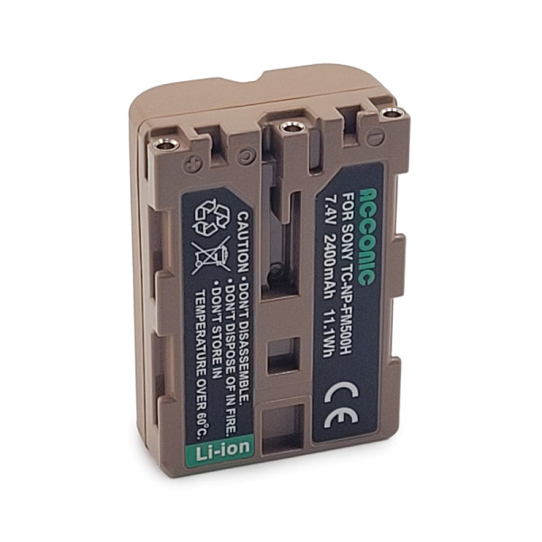 Acconic Photon Series TC-NP-FM500H Ersatz Akku mit USB-C für Sony NP-FM500H Alpha