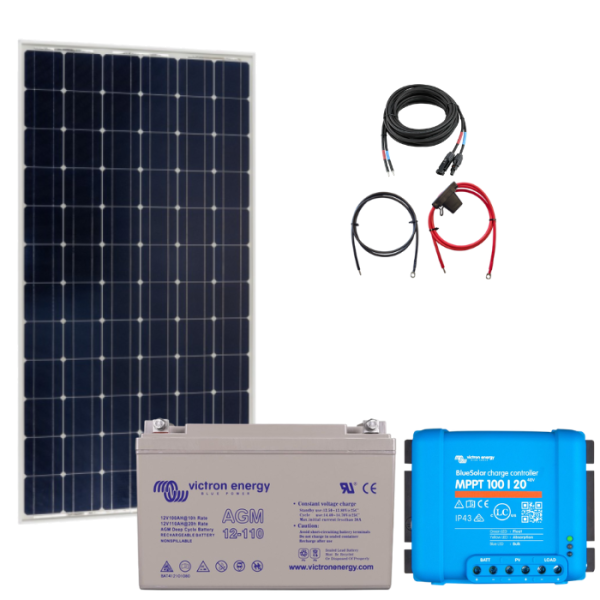 Victron Solaranlage Basic-Set MEDIUM - mit AGM Batterie
